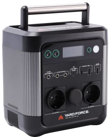YARD FORCE tragbare Powerstation LX PS600/ 518 Batterie-Backup mit 1200W in der Spitze, autonome Stromversorgung für Camping, Wohnwagen, Indoor,Outdoor