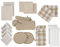 LANE LINEN 20 Piece Kitchen dish cloths Set - Dish Towels, Heat Resistant Kitchen Mittens And Pot Holder Set, Reusable Dish Rags For Washing Dishes, Absorbent Dish Towels For Kitchen Drying - Beige