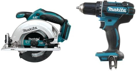 Scie circulaire 18V LXT Ø 165 mm (machine seule) - MAKITA DSS611Z & DDF482Z Perceuse visseuse 60 nm 18 V Bleu