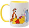 Widdop and Co. - Disney Winnie The Pooh & Friends Mug - Yellow/White Glazed Stoneware Icons & Villains Tigger, Piglet & Eeyore Drinking Cup - Officially Licensed Disney Merchandise (325ml / 11.4oz).