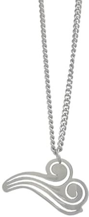 THINCAN Broche en forme de nuage unisexe en acier titane, acier titane