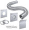 Kit de entrada de aire fresco para estufa de pellets, kit de aire frío exterior para tubo de estufa de pellets, ahorra combustible y no más humo