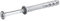 Rawl FX-N-L Nylon Hammer In Fixing with A2 Steel Countersunk Head Screw 8mm 60mm Pack of 100