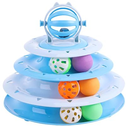 Spielzeug Mit Ball Für Katzen Plattenspieler - Interaktiver Plattenspieler Für Katzen, Lustiges Kätzchen Puzzle | Interaktives Katzenspielzeug Mit Schichtplattenspieler