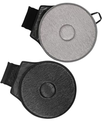 CHILDWEET 2stücke Drehsitzkissen Für Auto Drehbares Autositzpolster Revolving Sitzkissen Aus Eva Und Polyester Für Senioren Und Erwachsene Leicht Zu Drehen