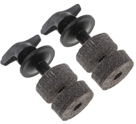 ERINGOGO 2juego Almohadillas De Fieltro Para Platillos Soporte De Plástico y Tuercas De Pájaro Para Kit De Batería Accesorios De Instalación Rápida y Fácil