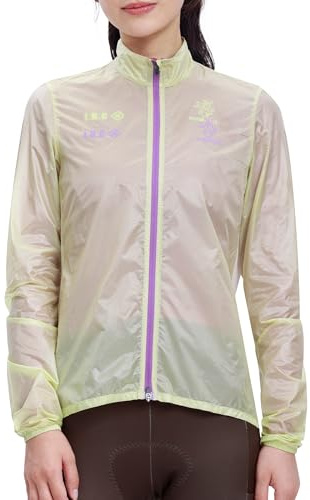 INBIKE Vestes de Cyclisme Femme léger Vestes Course Vent coupe-vent et imperméable Respirant avec Doublure en Poche de Rangement