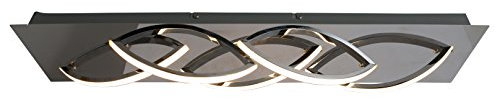 NAEV5 1228242 A++ to A, LED Deckenleuchte Wave, Metall, chrom, 67, 5 x 14 x 10 cm