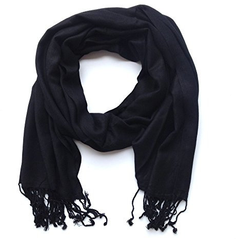 HC Enterprise Einfarbiger Schal, 015 (Schwarz)