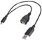 Sharplace OTG Host Power Splitter Y Micro USB Male to USB Female Adapter Cable Cord