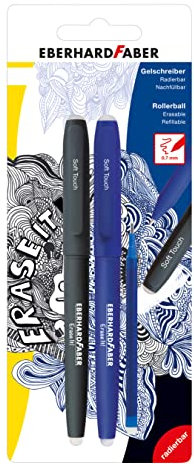 Eberhard Faber 582103 - Gelschreiber radierbar, Erase It, 2 Gelroller inkl. Ersatzmine