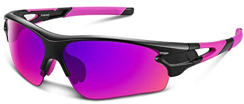 BEACOOL Polarisiert Radsportbrillen für Unisex TAC leichtgewichte Fahrradbrille für Radfahren Laufen Baseball Klettern mit UV400 Schutz