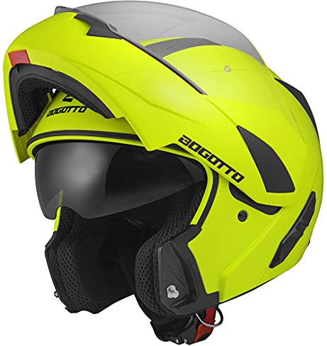 Bogotto V280 Klapphelm, neon-gelb, XS