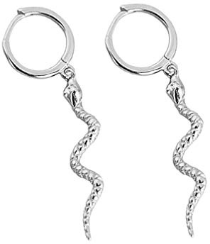 Happyyami Schlangen Ohrringe Silber Kreative Schlangenform Ohrschmuck Für Frauen Mode Ohrringe Als Dekorativer Ohrschmuck Leichtes 1 Paar Für Alltag Geburtstag Weihnachten