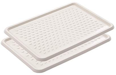 BranQ - Home essential BranQ Schuhablage aus Kunststoff, PP, Creme, 2-pcs, 5901098048408, 2-pcs.