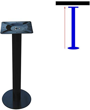 Pieds de Table en Métal,Pieds de Bar de Cuisine,Jambe d'Accessoire de Meuble Bricolage,Pied de Table À Manger,Pieds de Table de Bureau Lourds,Hauteur 40-120cm,Capacité 200Kg,1pcs(black100cm/39.4in)