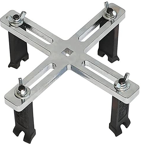 DPTOOL Verstellbarer Schraubenschlüssel für Kraftstofftankdeckel, 4 Backen, Tankgeberschlüssel Einstellbarer, zum Entfernen des Schraubenschlüssels, Werkzeug 55–160 mm