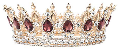 Corona Mujer Reina Para Adulto, Boda, Accesorio Para El Pelo, Redonda, Hecha A Mano, Para Novia, Baile De Graduación, Tiara