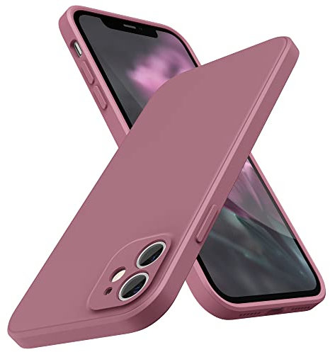 SURPHY Flat Silicone Case Compatible with iPhone 11 Case, Liquid Silicone Slim Fit Case (Individual Protection for Each Len) for iPhone 11 6.1, Lilac Purple