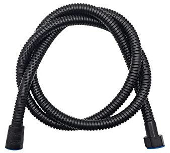 Tappeti Design 1,5 Mt / 2 Mt Edelstahl Duschkopfschlauch Schwarz Badezimmer Brauseschlauch Handbrause Wasserrohrfittings Ersatz Weiches Wasserrohr G1 / 2-2M