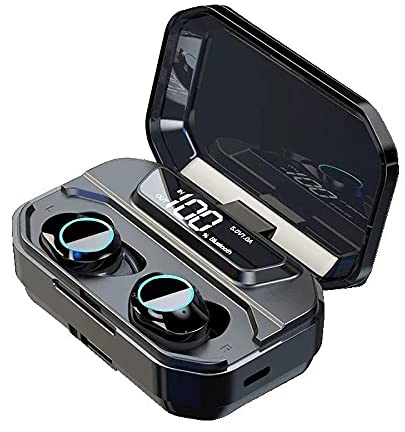G02 5.0 Bluetooth Stereo Earphone Wireless IPX7 Waterproof Touch Earbuds Headset 3300mAh Battery LED Display Type-c Charge Case