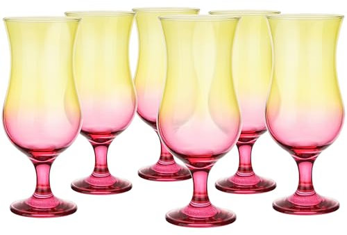 Glasmark Lot de 6 verres à cocktail de 480 ml - Couleur : rose