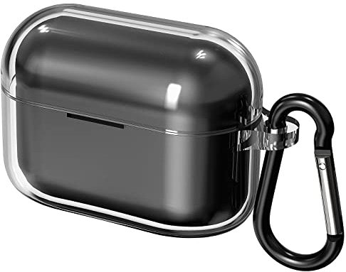 Geekria TPU Case Cover Compatible with Sony LinkBuds S True Wireless Earbuds, Earphones Skin Cover, Protective Carrying Case with Keychain Hook, Charging Port Accessible (Clear)
