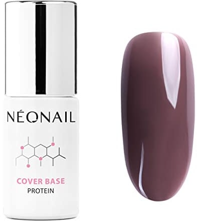 NÉONAIL UV Nagellack - Base Coat Gel UV - Modeling Cover Base Protein Mauve Nude 7,2 ml - Unterlack Für Nägel Lack Gel
