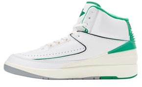 AIR JORDAN Jordan - Turnschuhe 2 Retro aus Leder, weiß-grün-grau (7)