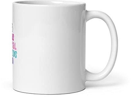 Taza blanca brillante