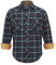 Coevals Club Chemise Flanelle Homme Chemise de bûcheron Homme Manches Longues Carreaux Boutons-Pression Coton avec Poche Coupe Normale Chemise décontractée(Vert/Bleu Marine 11# M)