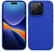 kwmobile Carcasa para iPhone 15 Pro Funda - Case TPU y Silicona para Smartphone con Interior de Microfibra - Suave Protector antigolpes para móvil - Azul báltico