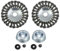 2x Trade-Shop Entrostender Stahldraht-Bürste Unkrautbürste Bürstenkopf 15cm x 2,54cm inkl. Adapter-Set kompatibel mit Stihl FS-55 FS-56 FS-80 FS-85 FS-90R FS-100 F-108