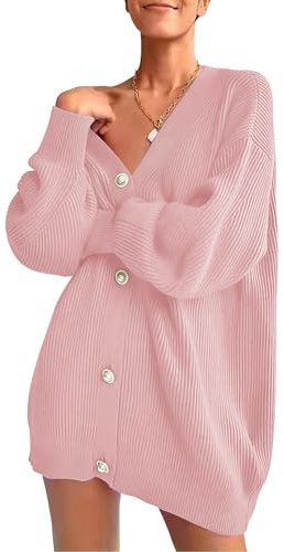 Qin Derdom Cardigan da Donna - Cardigan Lavorato a Maglia Cardigan Lungo Elegante Maglione Lavorato a Maglia per l'autunno Inverno Primavera