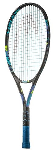 HEAD Unisex-Youth Novak 21 Tennisschläger, Schwarz/Blau, 4-6 Jahre