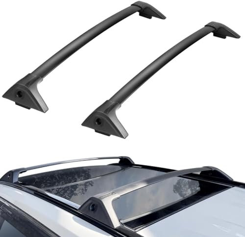 QuerträGer DachgepäCkträGer Für Toyota RAV4 2019-2023, DachträGer Cargo GepackträGer Querstange TragfäHigkeit RelingträGer GepäCkablage Auto Universal