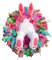 Osterhasenkranz, Osterhasen, Girlande, , Frühlingshasen, Kranz, Ostern Türkranz mit Kaninchen, Ostern Kranz mit Kaninchenbeinen, Kaninchenrang für Frontdekorationen Wohnzimmer Schlafzimmer