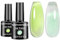 Senvenski Licht Grün Gelee Gel Nagellack, Eis Kristall Nackt Durchsichtig Klar Glas Grün Nagellack Soak Off Gift Set UV LED Art Varnish Kit (CS2-017)