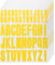 QUARKZMAN 440 Stück 8 Blätter Buchstaben Aufkleber Vinyl Wasserdicht Selbstklebend Alphabet Aufkleber Buchstaben für Innen-/Außenbereich Aufkleber Dekoration Gelb