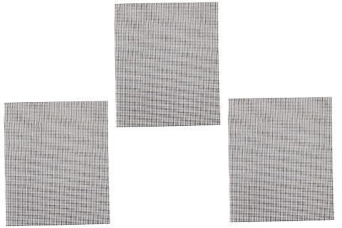 Milisten Lot de 3 Tapis de Gril en Fibre de Verre Antiadhésifs pour Barbecue Alimentation pour Four à Gaz/électrique