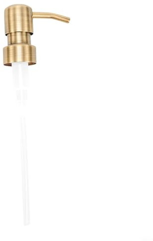 Honseadek Tête de pompe en acier inoxydable pour distributeur de savon liquide et lotion (C) - Distributeur de savon et lotion - Pompe - Or brossé
