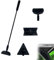 Aquarium Reinigungsset, 3-in-1 Aquarium Reinigungswerkzeuge Algenschaber Verstellbarer Triangle Bürste Rechtwinkliger Bürste Aquarium Scheibenreiniger für Fischbecken