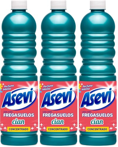 Asevi 21143 Fregasuelos Concentrado Cian - 1000 ml (Paquete de 3)