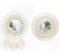 Dokeno 2 Pièces Miroir Mural Boho Miroir Mural Suspendu avec Frange, Art Décor Miroirs Muraux Macramé Frange Miroirs Ronds Tissées Boho Fringe pour Murale Appartement Maison Chambre Salon Décor