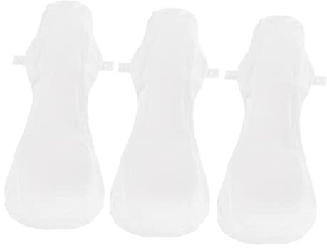 TOBBOMEY Wiederverwendbare Damenbinden 3 Stück 420mm Aus Atmungsaktiver Baumwolle Mit Schicht Waschbare Menstruationsbinden Für Frauen Leicht Und Kompakt Für Alltag