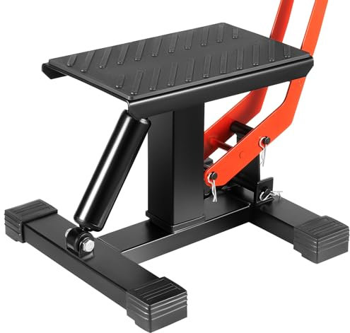 WAPHOERTE Hydraulischer Motorradständer Motorrad-Cross-Ständer Profi-Universal-Motorrad-Hebebühne sowie klappbare Hebebühne für Ausdauerläufe und Klettertouren mit Einer max. Belastung von 400 kg