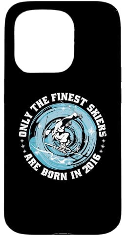 Skier Skifahrer Jahrgang 2016 Geburtstag Skilaufen Ski Hülle für iPhone 15 Pro