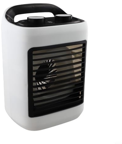 Zilimontt Ventilateur de climatiseur léger 7 W alimenté par USB avec une demi-douzaine de vitesses de vent, réservoir d'eau de 180 ml, refroidissement silencieux pour la maison, le bureau, la chambre