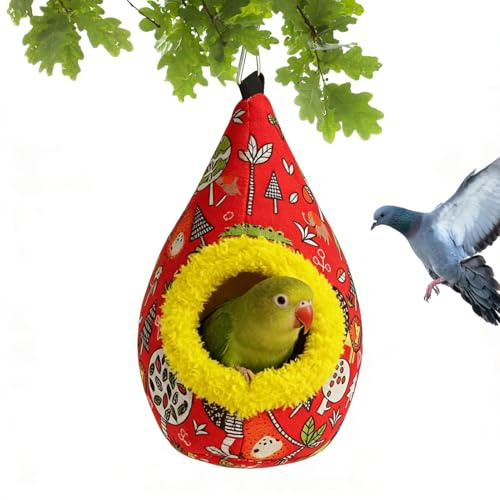 ccuzs Vogelnester - Schlafnest Und Bett Für Wellensittiche | Vogel Und Nest Hängematte Im Käfig - Für Haus Bett Winter Sowie Für Unzertrennliche Nymphensittich Conure Kanarienvogel