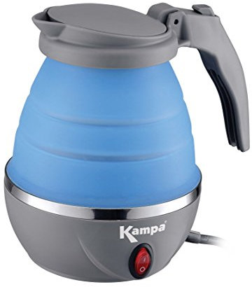 Kampa Hervidor de agua eléctrico plegable para camping, 0,8 litros, 1000 W